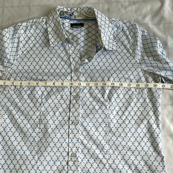Basic Editions Button Down Long Sleeve Shirt Size M - Picture 5 of 9